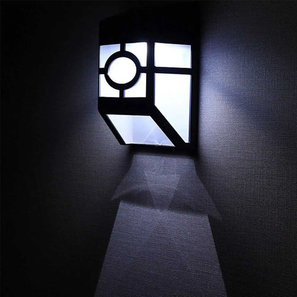 2 x Fence Lights Solar Powered LED | Waterproof | Outdoor | Garden | Patio | Wall | Pathway