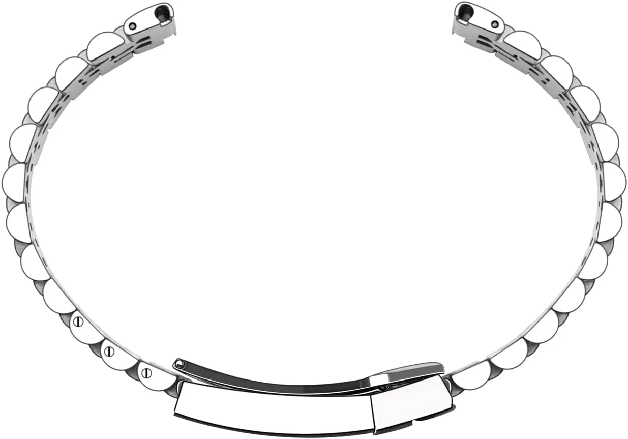 20mm 22mm Quick Release Jubilee Watch Band for Men Women Screw-In Stainless Steel Watch Bracelet Metal Watch Bands With Curved Lug Ends Parts Jubilee Bracelet Strap with Diving Buckle