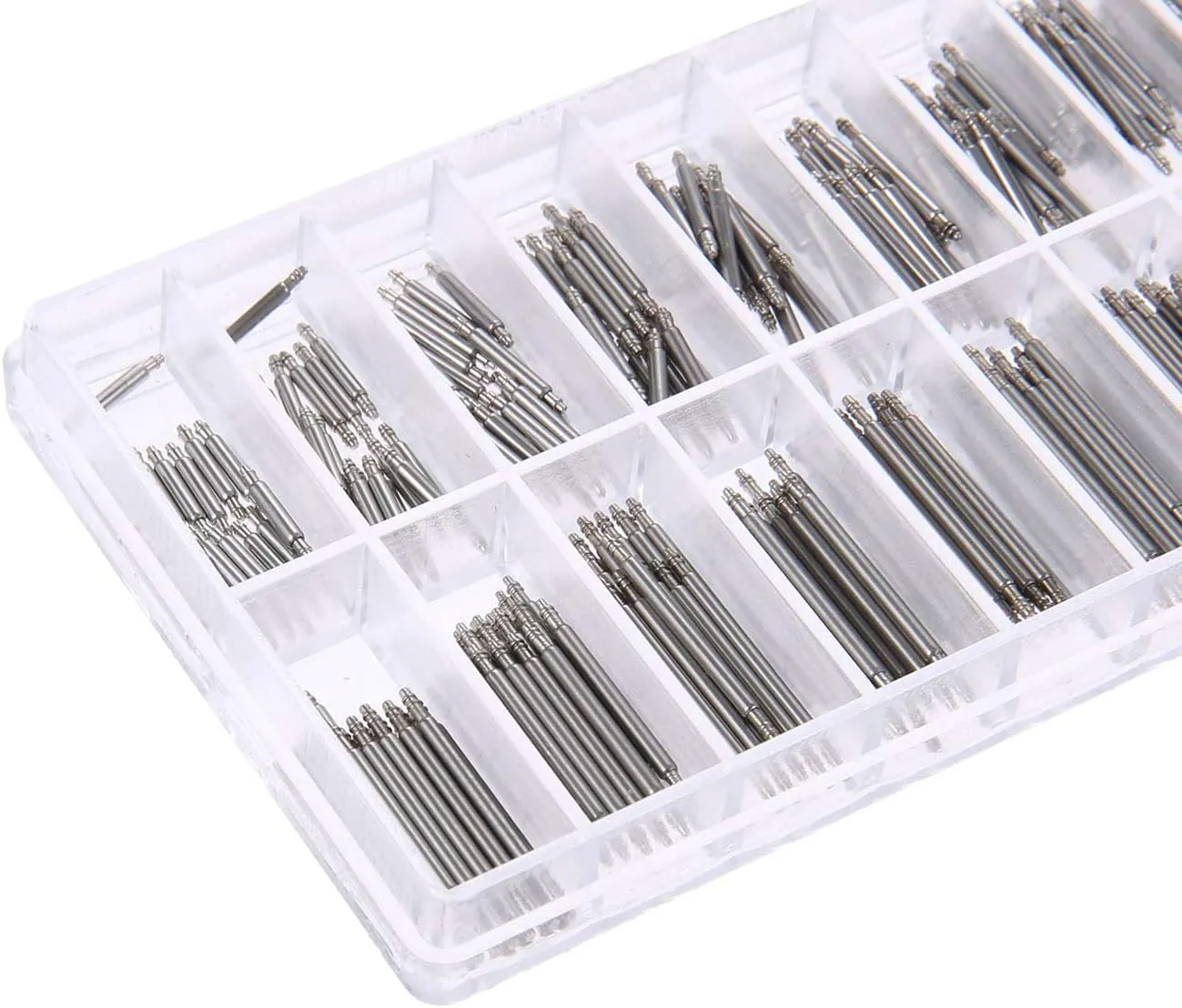 360PCS 6-23mm Watch Band Link Cotter Pin Assortment, Stainless Steel Watch Bracelet Pin for Watch Band Repair Kit Dia. 1.0mm