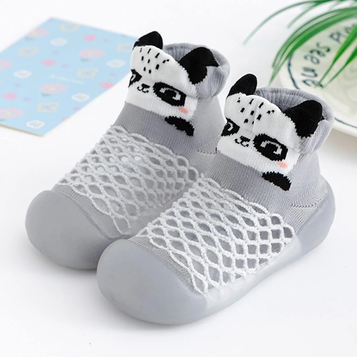6t Shoe Girl Infant Boys Girls Animal Prints Cartoon Shoes Toddler Breathable Mesh The Floor Non Slip Mes Shoes Size