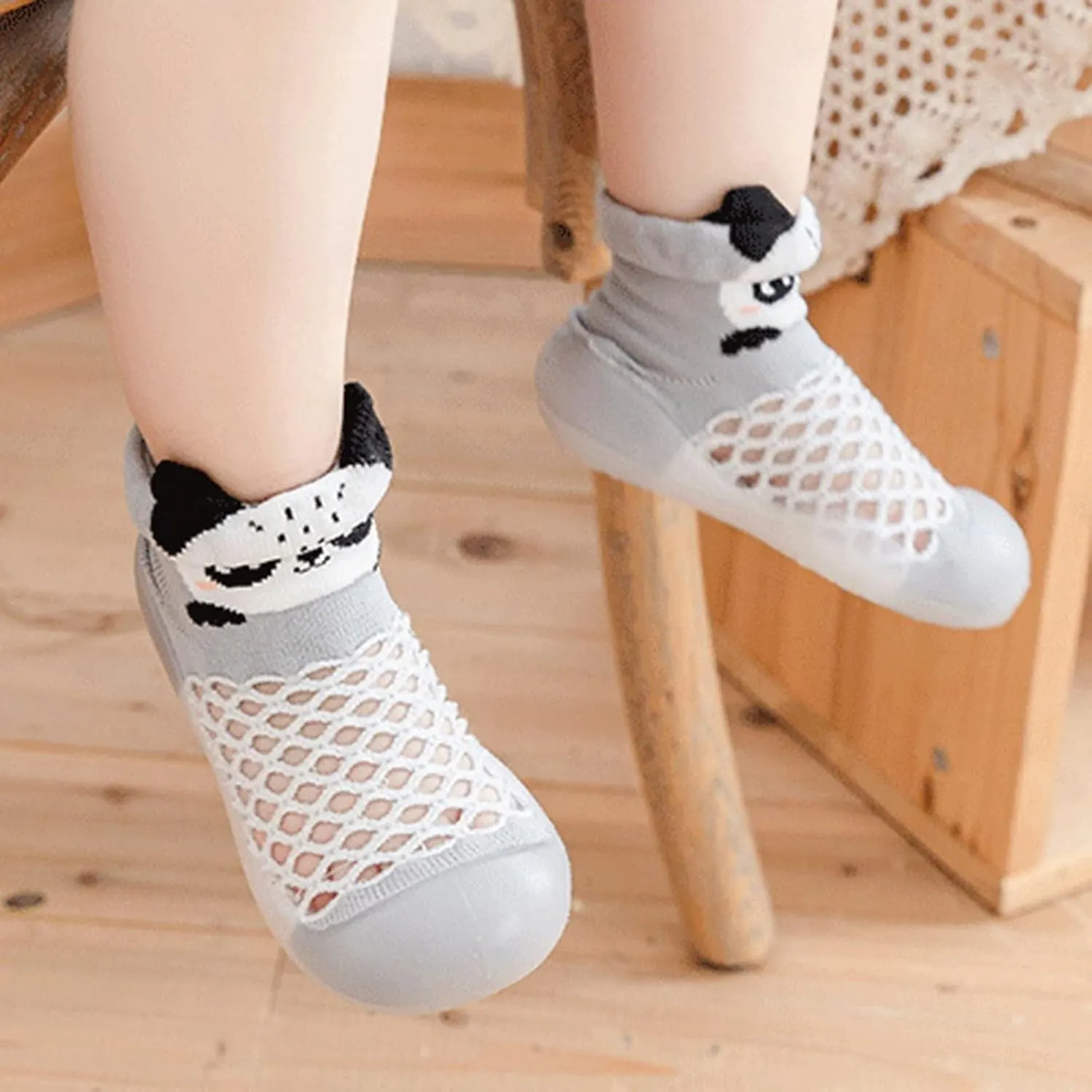 6t Shoe Girl Infant Boys Girls Animal Prints Cartoon Shoes Toddler Breathable Mesh The Floor Non Slip Mes Shoes Size