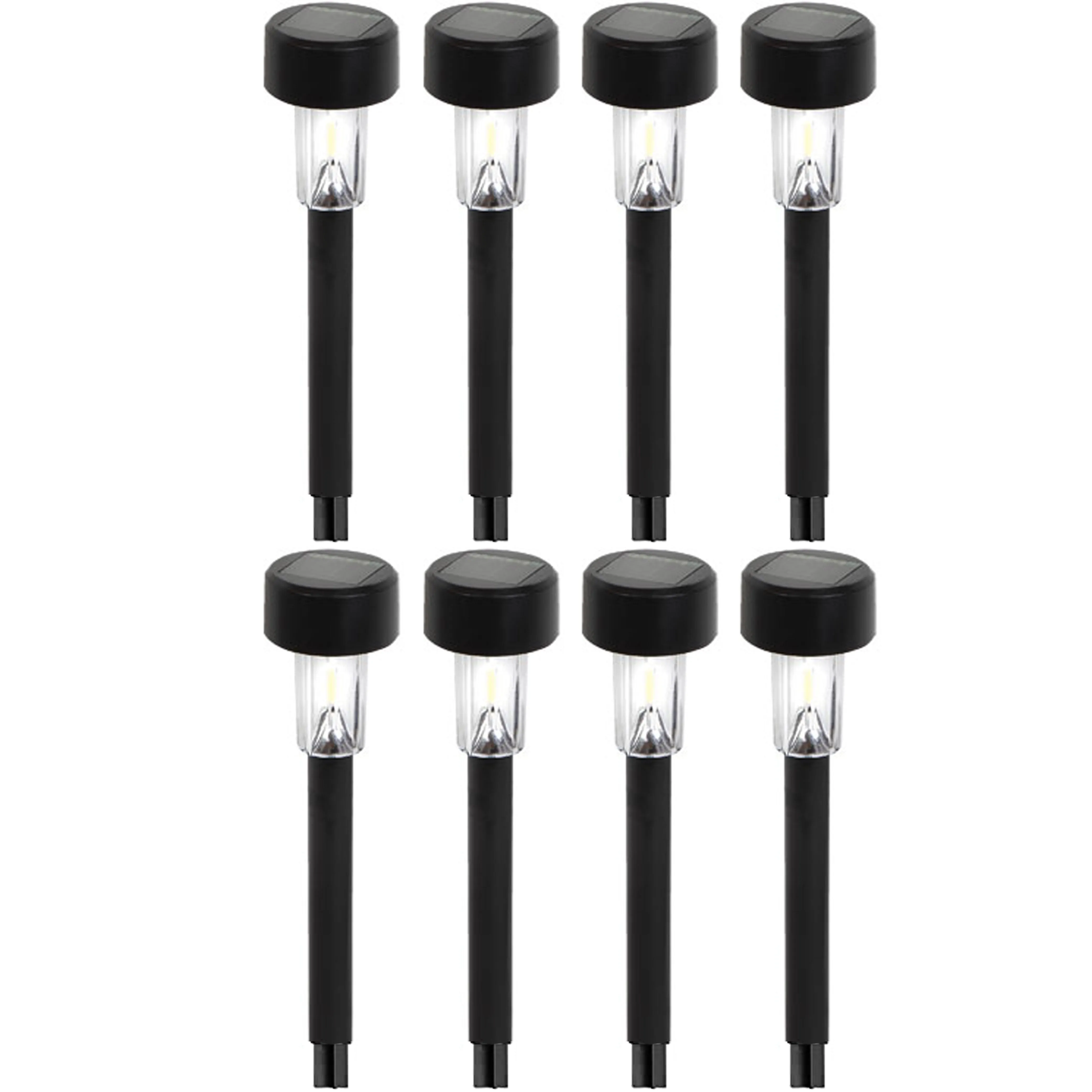 8 Pc Solar Powered Light Garden Stake Peg Yard Outdoor Decoration Lighting 14"