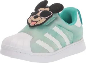 adidas Originals Kids Superstar 360 Sneaker, Semi Mint Rush/Core Black/FTWR White, 5.5 US Unisex Toddler
