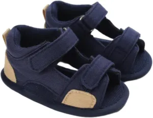 Baby Boys Girls Sandals Rubber Sole Outdoor First Toddler Girls Boys Summer Shoes Closed Toe Sandals for Toddlers