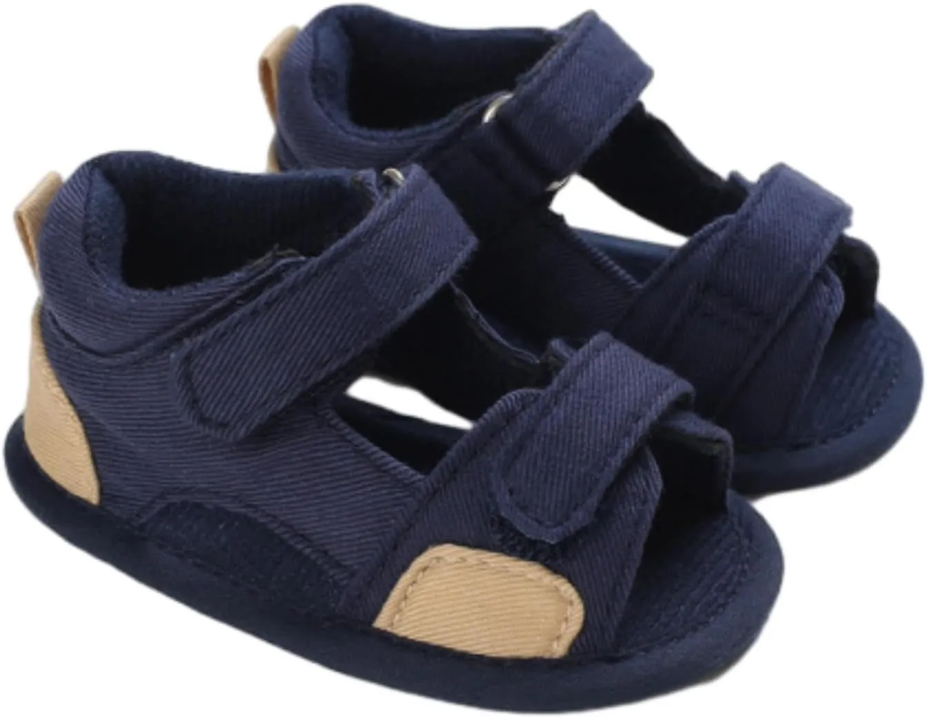 Baby Boys Girls Sandals Rubber Sole Outdoor First Toddler Girls Boys Summer Shoes Closed Toe Sandals for Toddlers