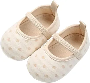 Baby Girls Non Slip for Toddler First Walkers Soft Sole Cotton Shoes Sneaker Wedding Party Christmas Baby Size 3