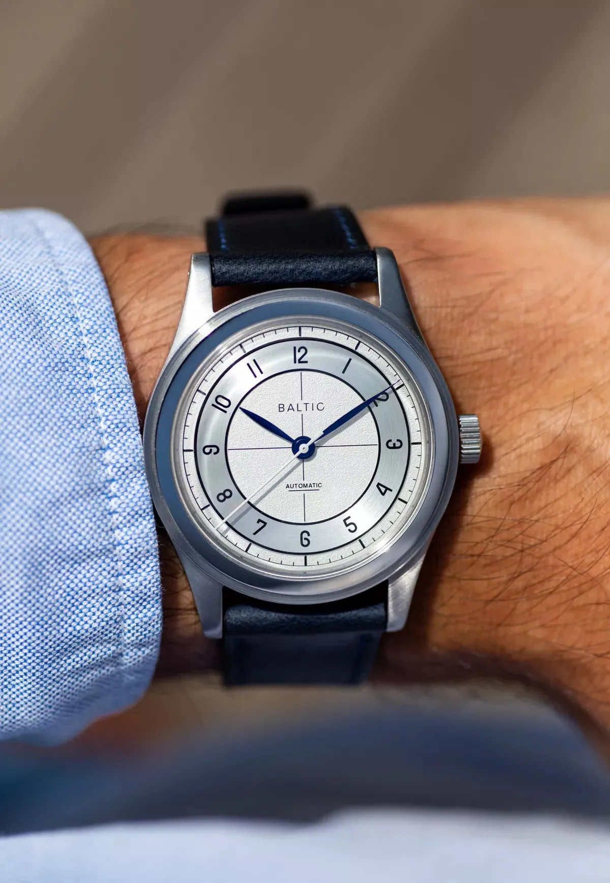 BALTIC HMS 002 SILVER (GREEN STRAP)