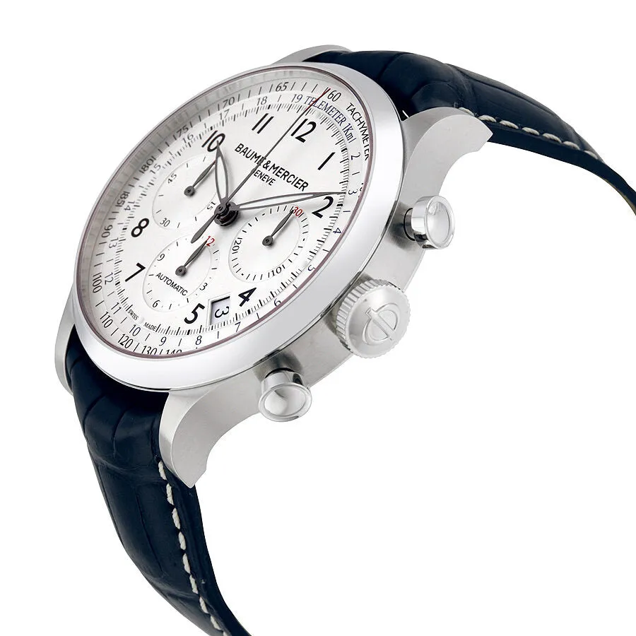 Baume and Mercier Capeland Chronograph Silver Dial Men's Watch 10063 A10063