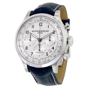Baume and Mercier Capeland Chronograph Silver Dial Men's Watch 10063 A10063