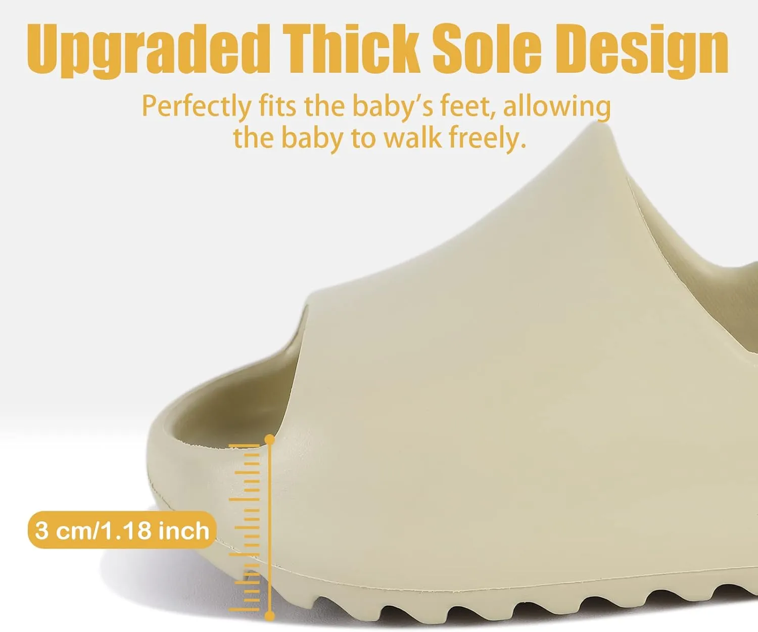 bolukets Toddler Little Kids Slides Sandals, Summer Slip On Lightweight Slippers for Boys and Girls, Beach Pool Anti-Slip Water Shoes Indoor Outdoor Sandals