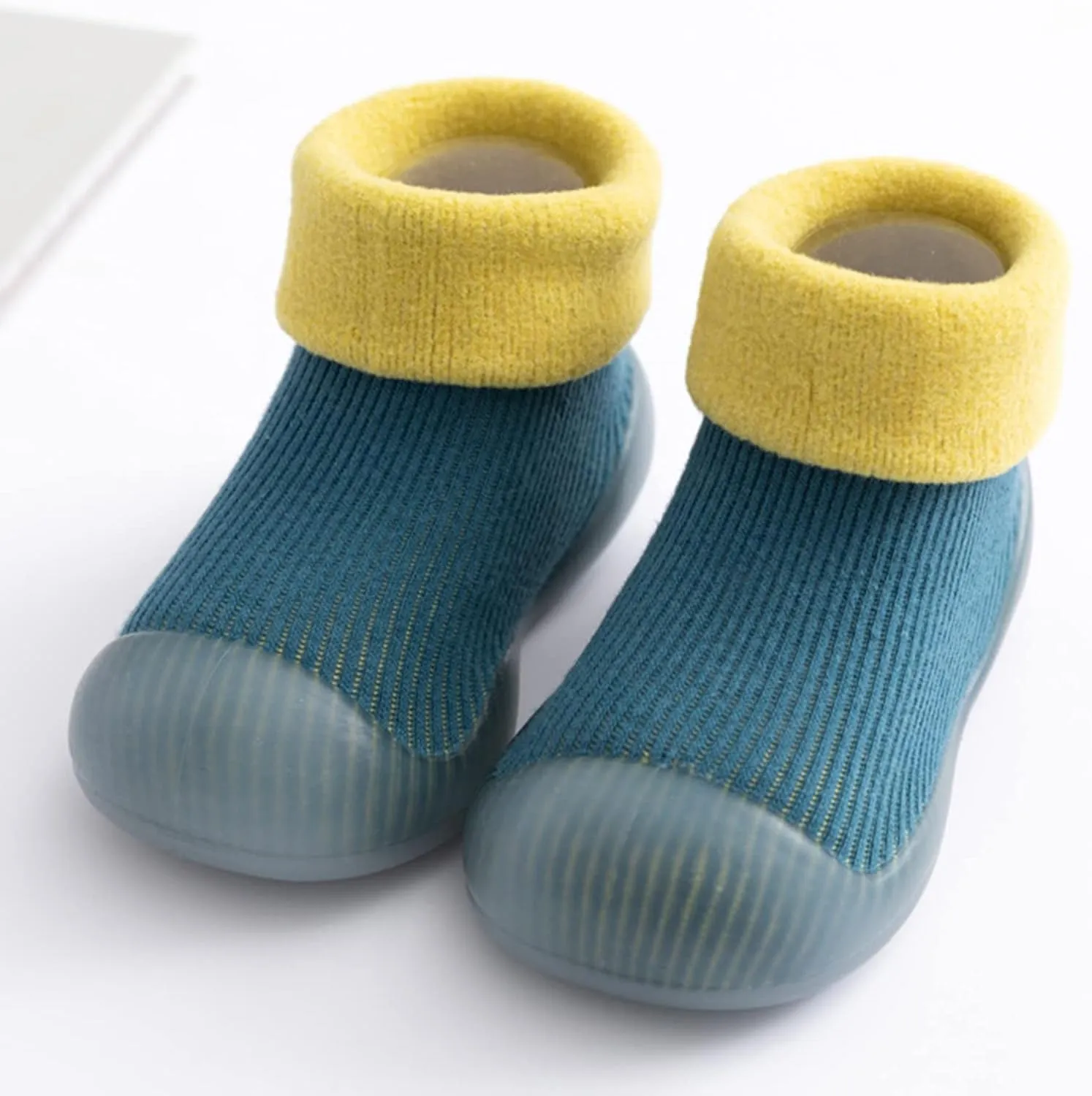 Boys Slippers Small Girls Socks Slipper Soft Baby Boys Rubber Shoes Sole Solid Toddler Kids Kid Slides Size 2