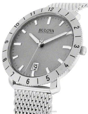 Bulova Mens Accutron II Watch - Stainless Steel Case w/Mesh Bracelet