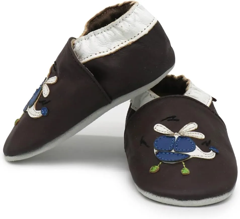 Carozoo 18 Designs Soft Sole Leather shoes baby socks Slippers indoor Prewalkers up to 4 Yrs