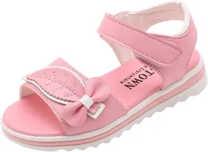 Children Shoes Fashion Flower Thick Sole Sandals Soft Sole Comfortable Princess Sandals Baby Girl Shoes 3-6 Months (Pink, 11.5-12 Years Big Kids)