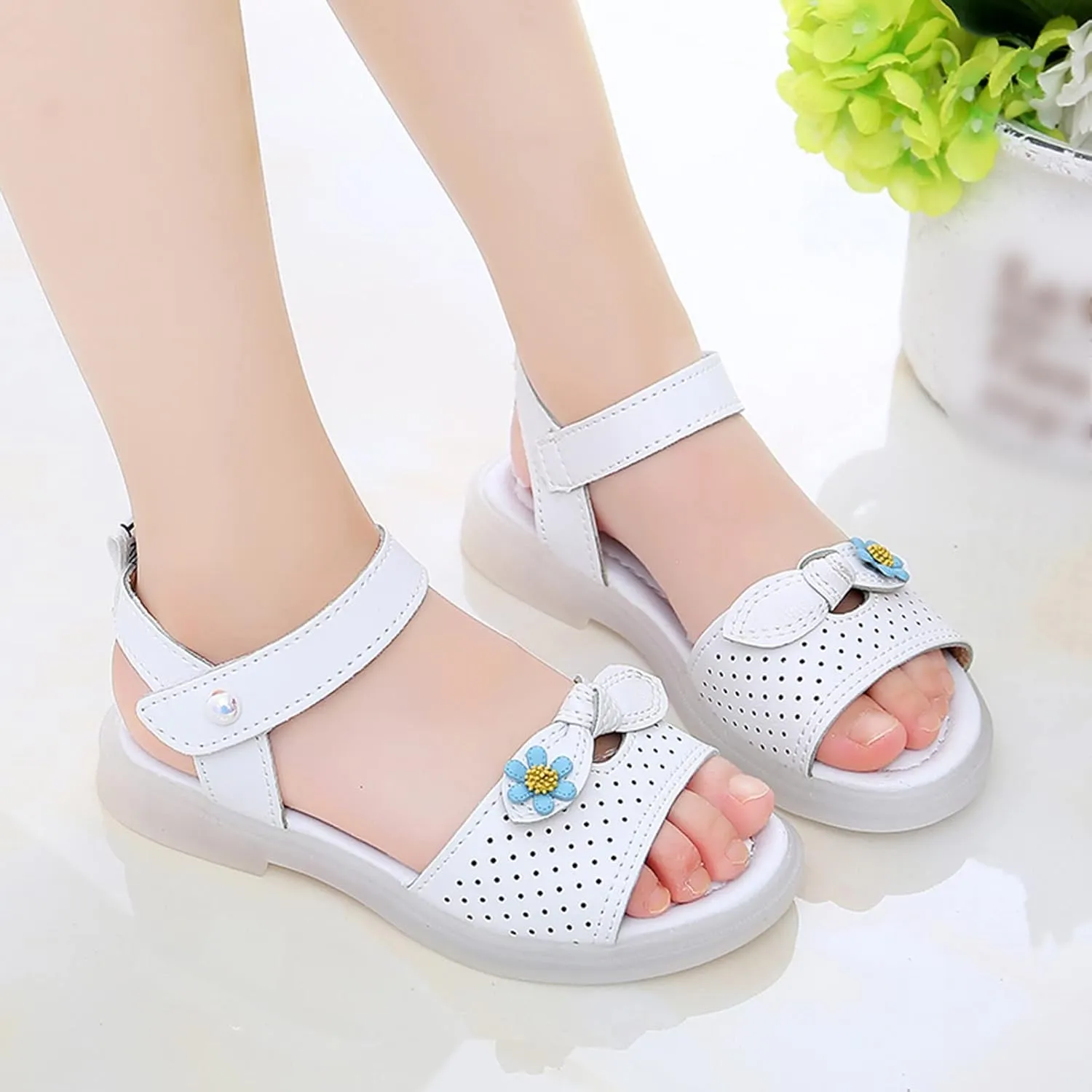 Children Shoes Fashion Flower Thick Sole Sandals Soft Sole Comfortable Princess Sandals Toddler Girl Sandal
