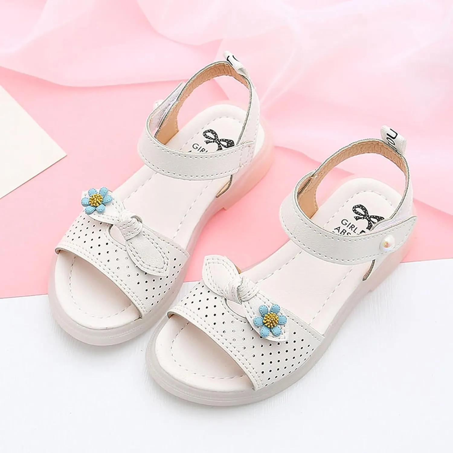 Children Shoes Fashion Flower Thick Sole Sandals Soft Sole Comfortable Princess Sandals Toddler Girl Sandal