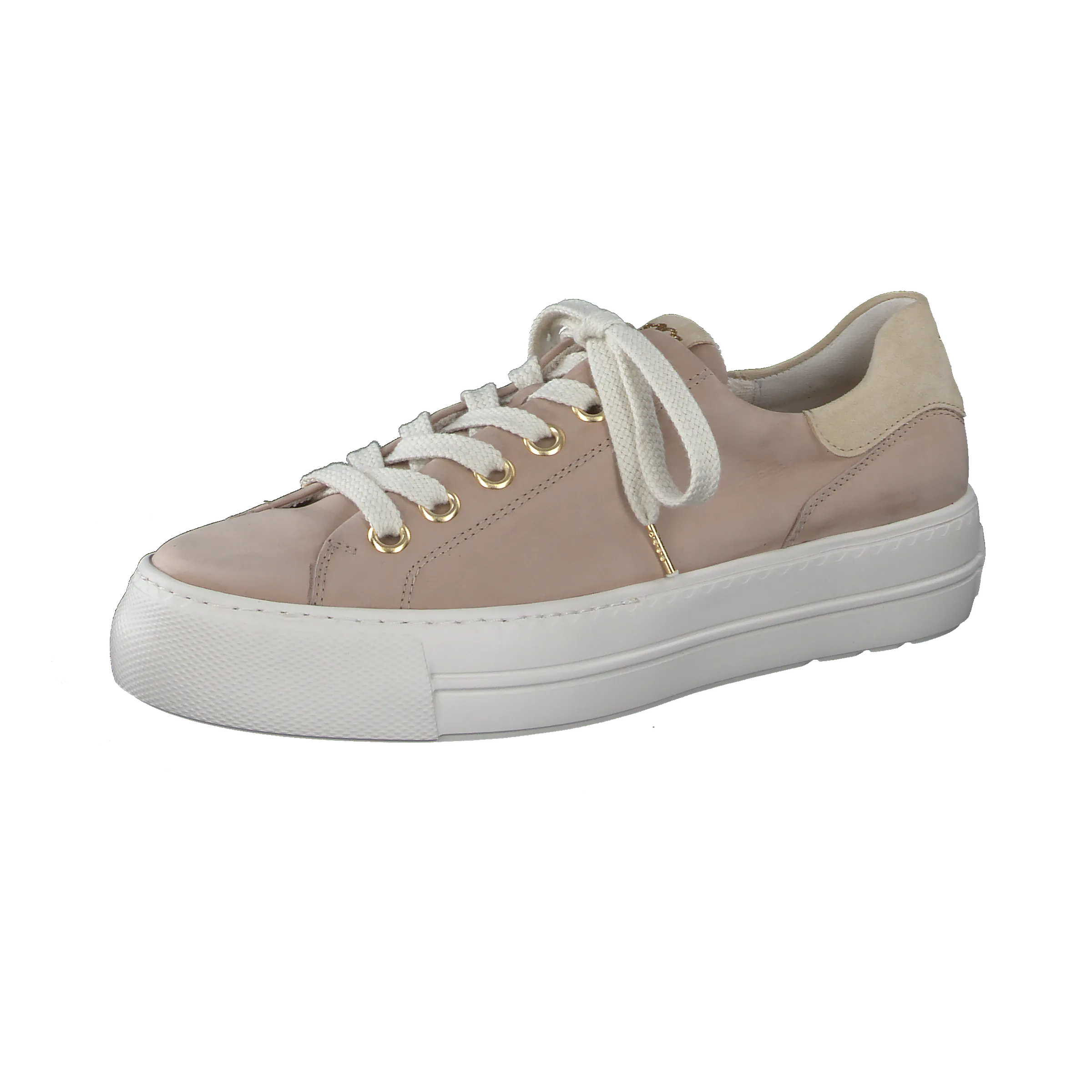 Chunky Sole Suede Trainer - Sand