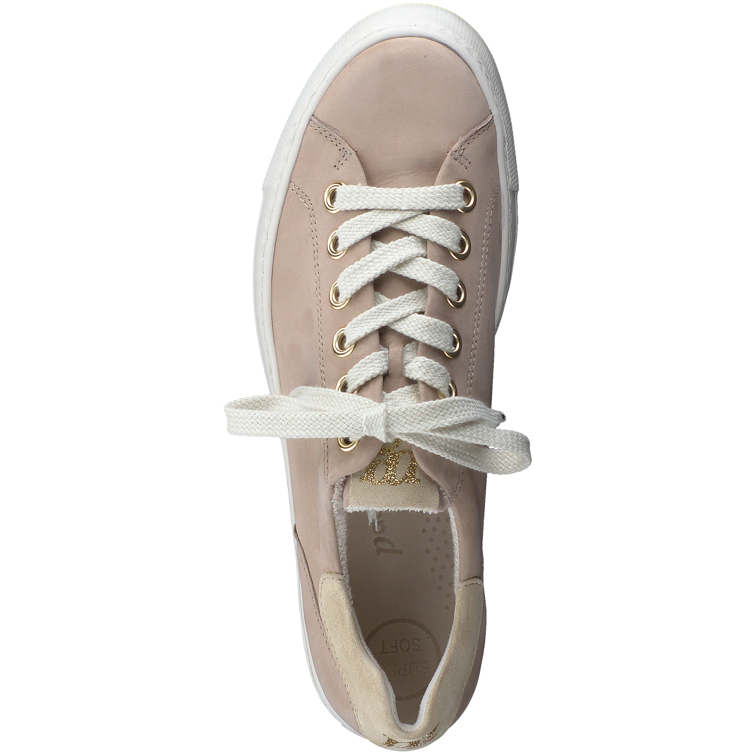 Chunky Sole Suede Trainer - Sand
