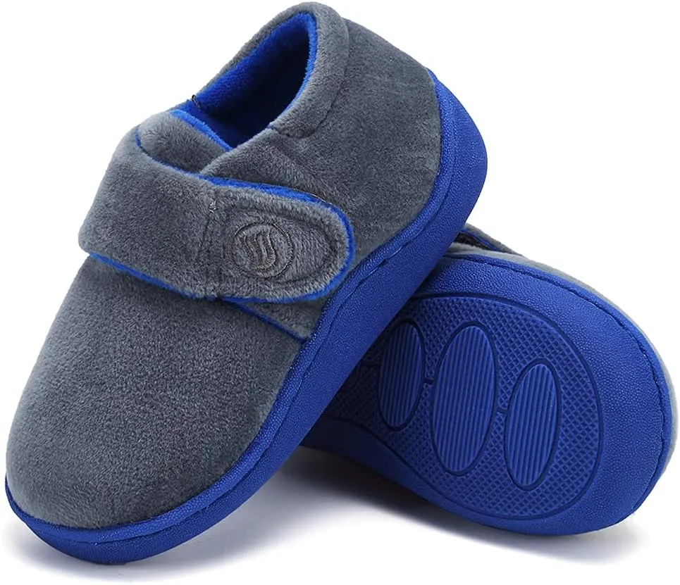 CIOR Toddler Slippers Boys Girls Socks Lightweight Comfort Slip on Kids Indoor Warm Home Shoes