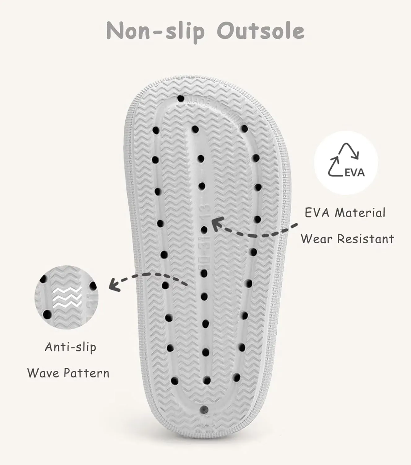 Cubufly Cloud Slides for KidsBoys Girls Shower Slippers Slip on SandalsNon-Slip Open Toe Pillow Slippers SandalsQuick Drying Summer Beach Pool Shoes