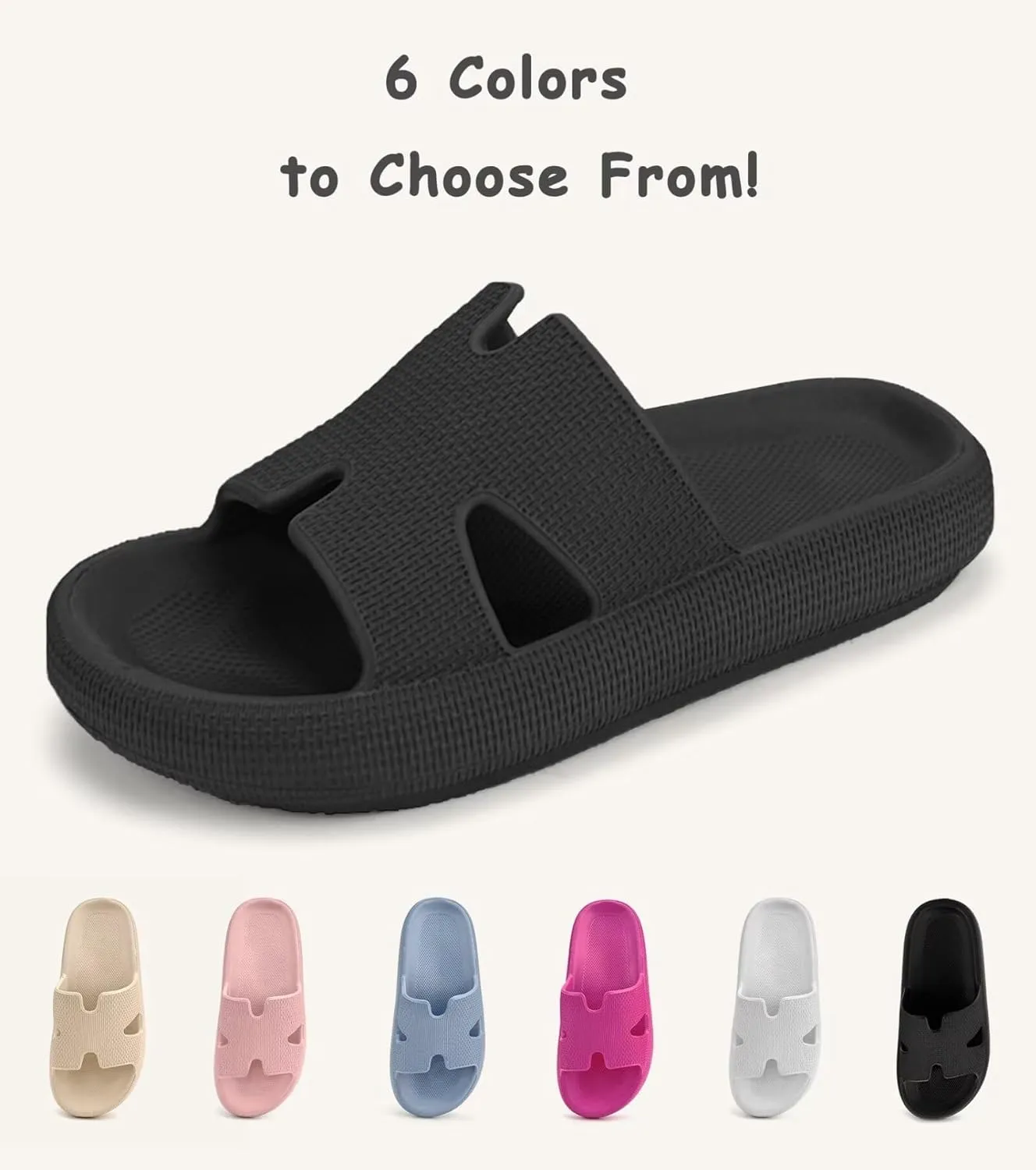 Cubufly Cloud Slides for KidsBoys Girls Shower Slippers Slip on SandalsNon-Slip Open Toe Pillow Slippers SandalsQuick Drying Summer Beach Pool Shoes