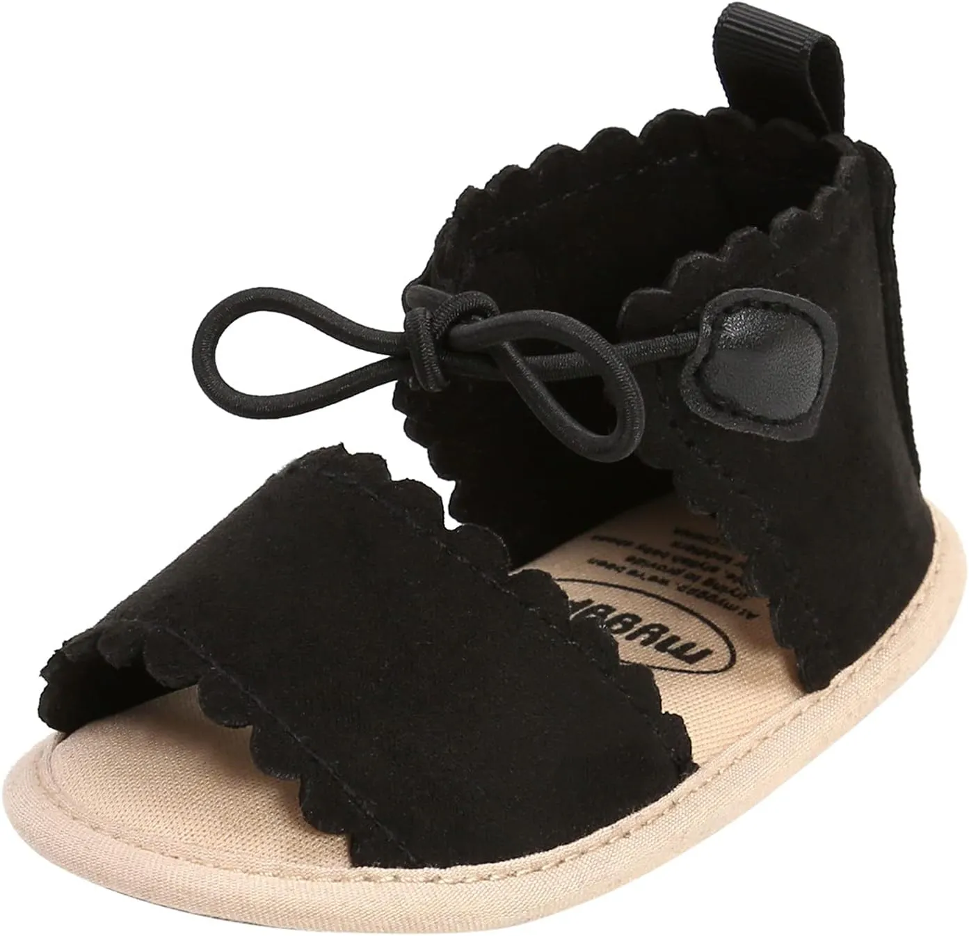 Dots Lace-ups Flat Walking Rubber Sandals Soft Sole Shoes Non-Slip Baby Girls Baby Shoes Little Girls Slides