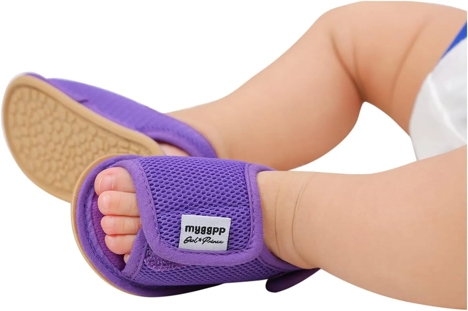 EnJoCho Baby Sport Shoes Baby Girls Rubber Mesh Non-Slip Boys Sandals Flat Shoes Shoes Soft Sole Walking Baby Shoes (Purple, 13-18M)