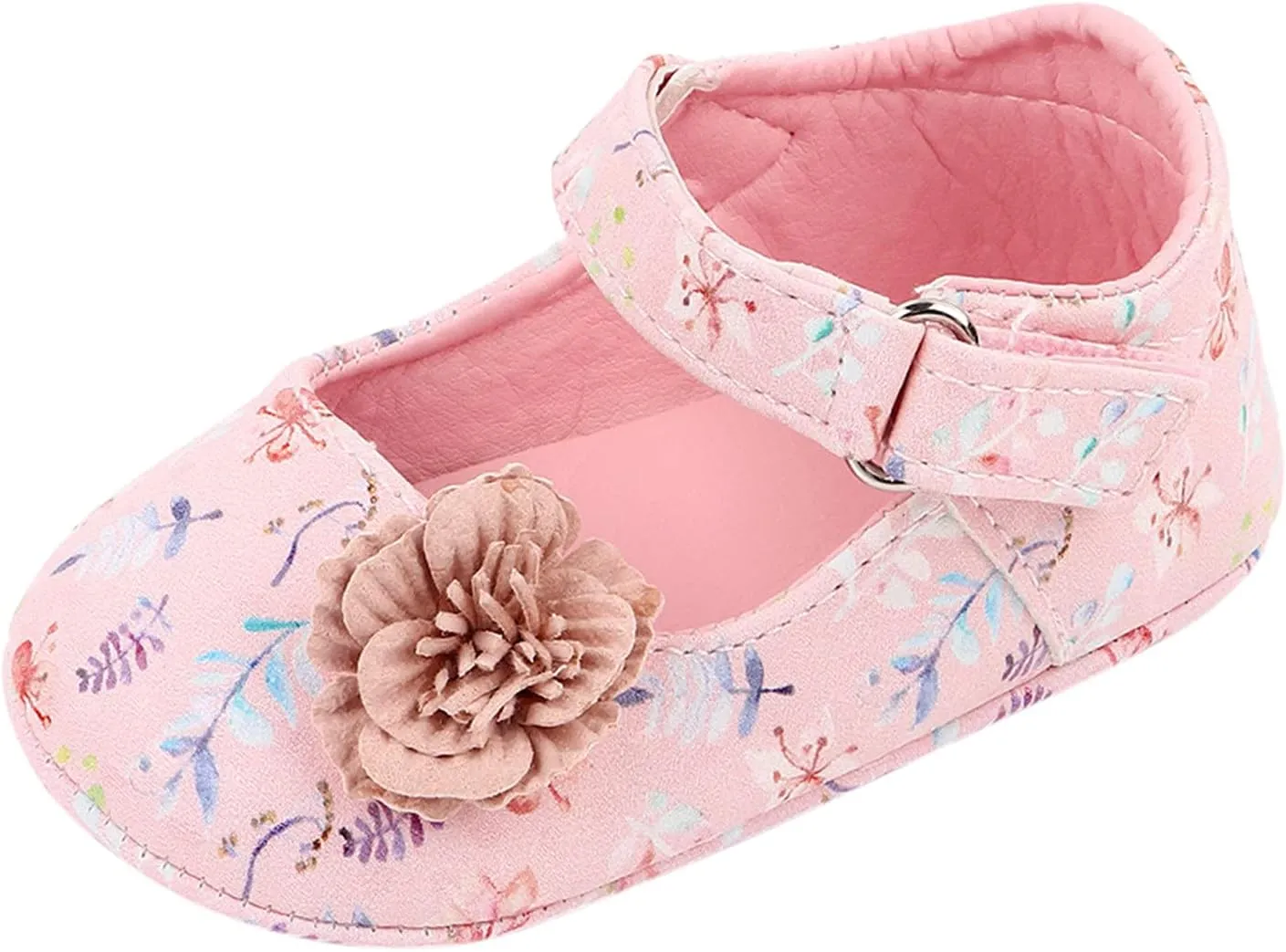 EnJoCho Cute Sole Non-Slip Flat Rubber Walking Soft Boys Baby Summer Girls Shoes Sandals Baby Lightwight Shoes (Pink, 0-6 Months)