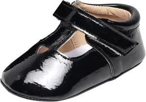 EnJoCho Infant Toddler Shoes Soft Sole Non Slip Toddler Floor Shoes Love Breathable Sandals Toddler Princess Shoes (Black, 9Months)