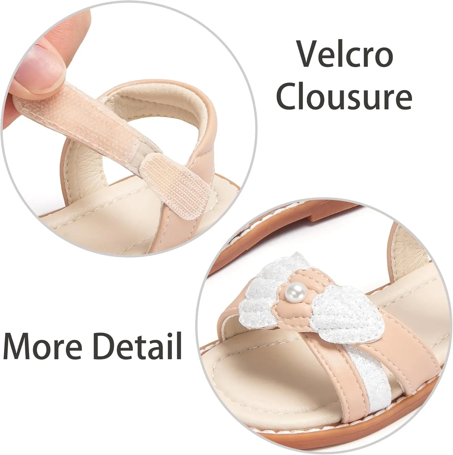 ESTINE Girls Sandal Dress Shoe for Toddler/Little Kid Party School Shoe