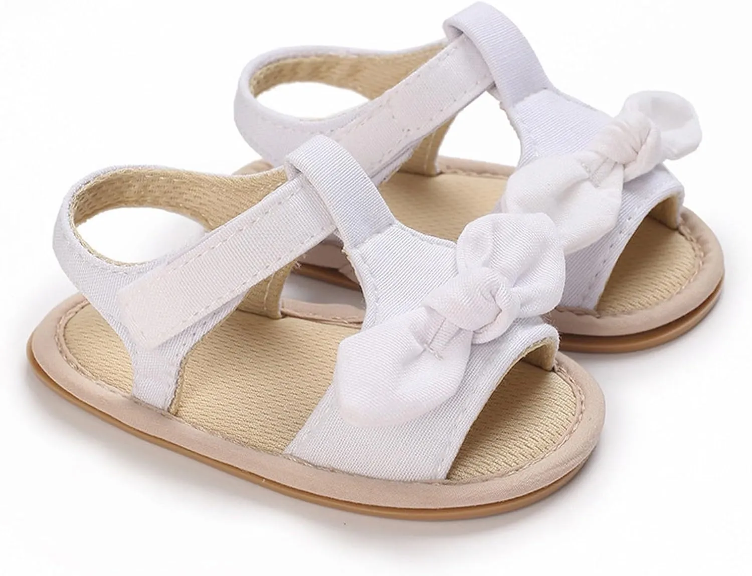 girl sandal size 2 Ruffle Bowknot Premium Soft Sole Anti Slip Open Toe Breathable Summer Outdoor Flat Shoes For Summer