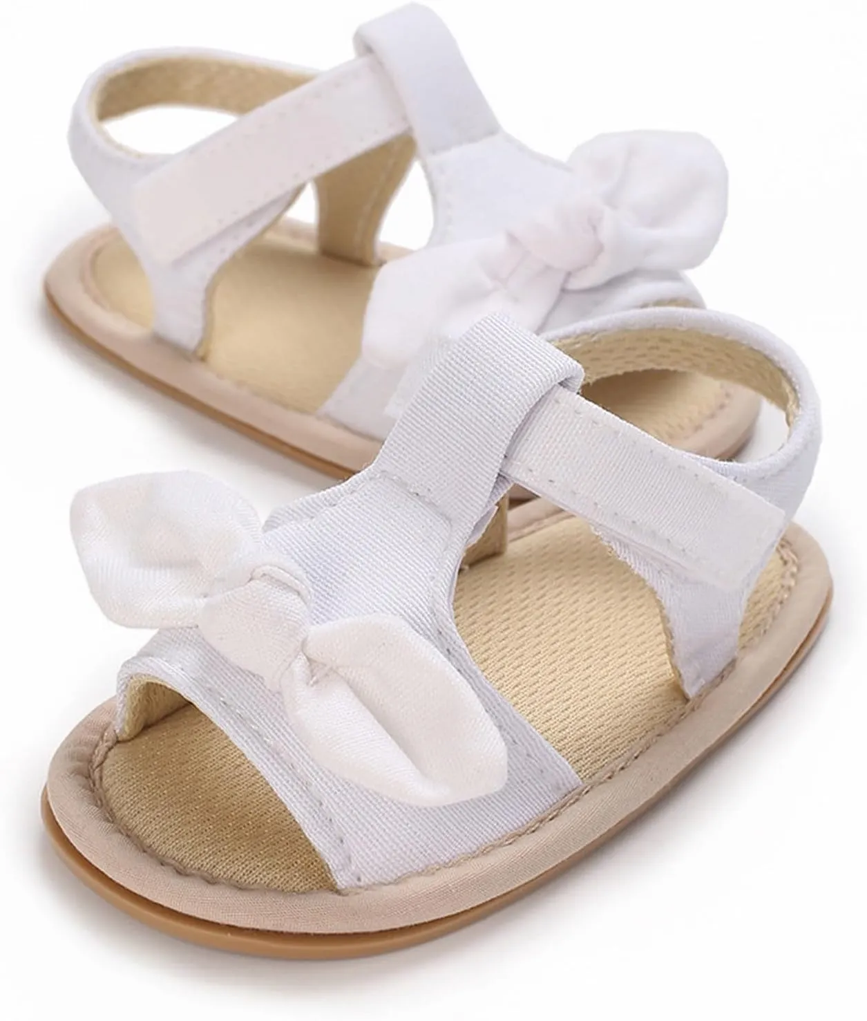 girl sandal size 2 Ruffle Bowknot Premium Soft Sole Anti Slip Open Toe Breathable Summer Outdoor Flat Shoes For Summer