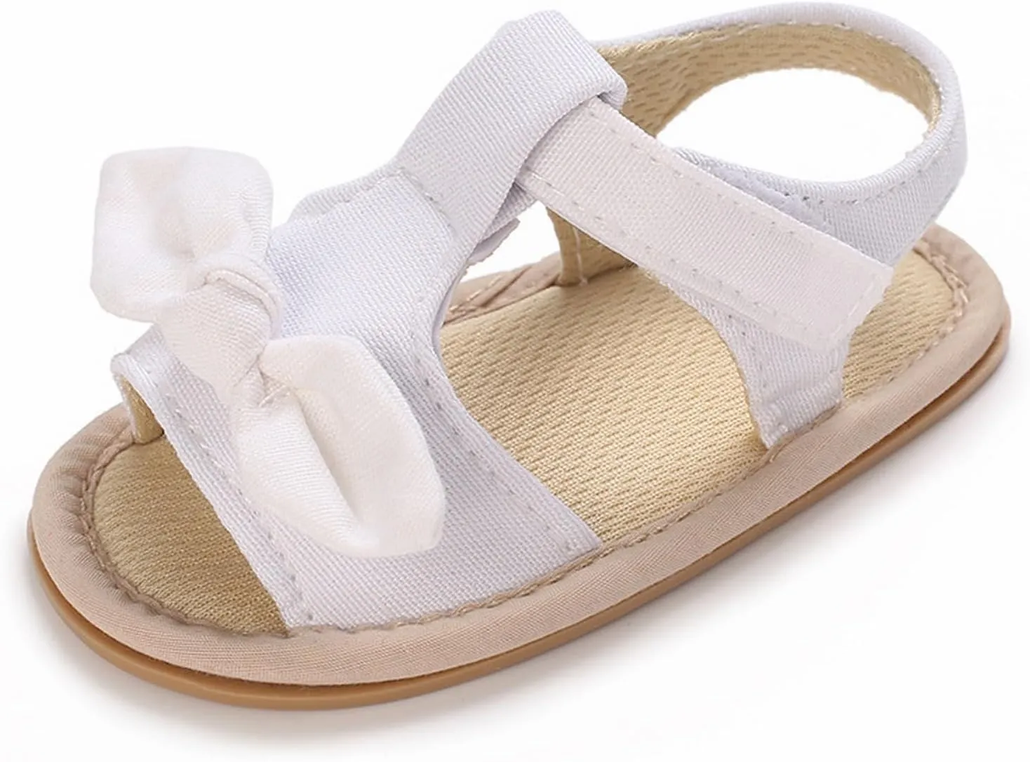 girl sandal size 2 Ruffle Bowknot Premium Soft Sole Anti Slip Open Toe Breathable Summer Outdoor Flat Shoes For Summer