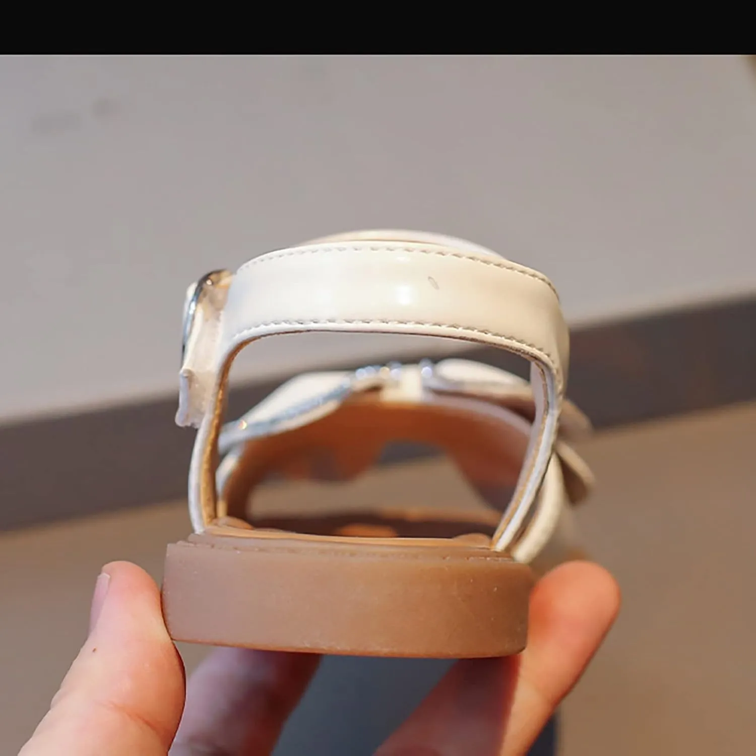 Girls' Bowknot Water Diamond Sandals Summer New Korean Edition Girls' Princess Shoes Baby Soft Sole Girl Summer Sandals