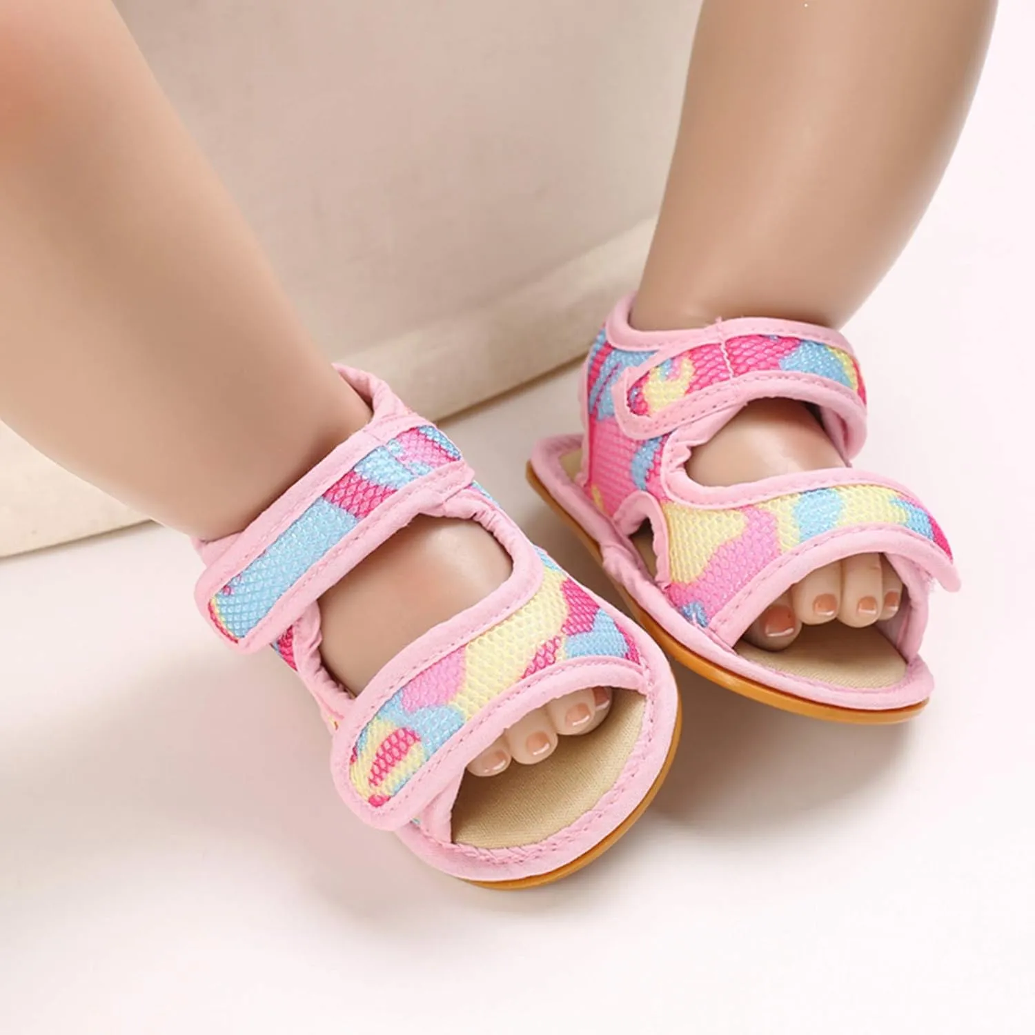 Girls Boys Baby Flat Rubber Walking Sole Prewalker Sandals Soft Non-Slip Baby Shoes Toddler Boys Dress Shoes