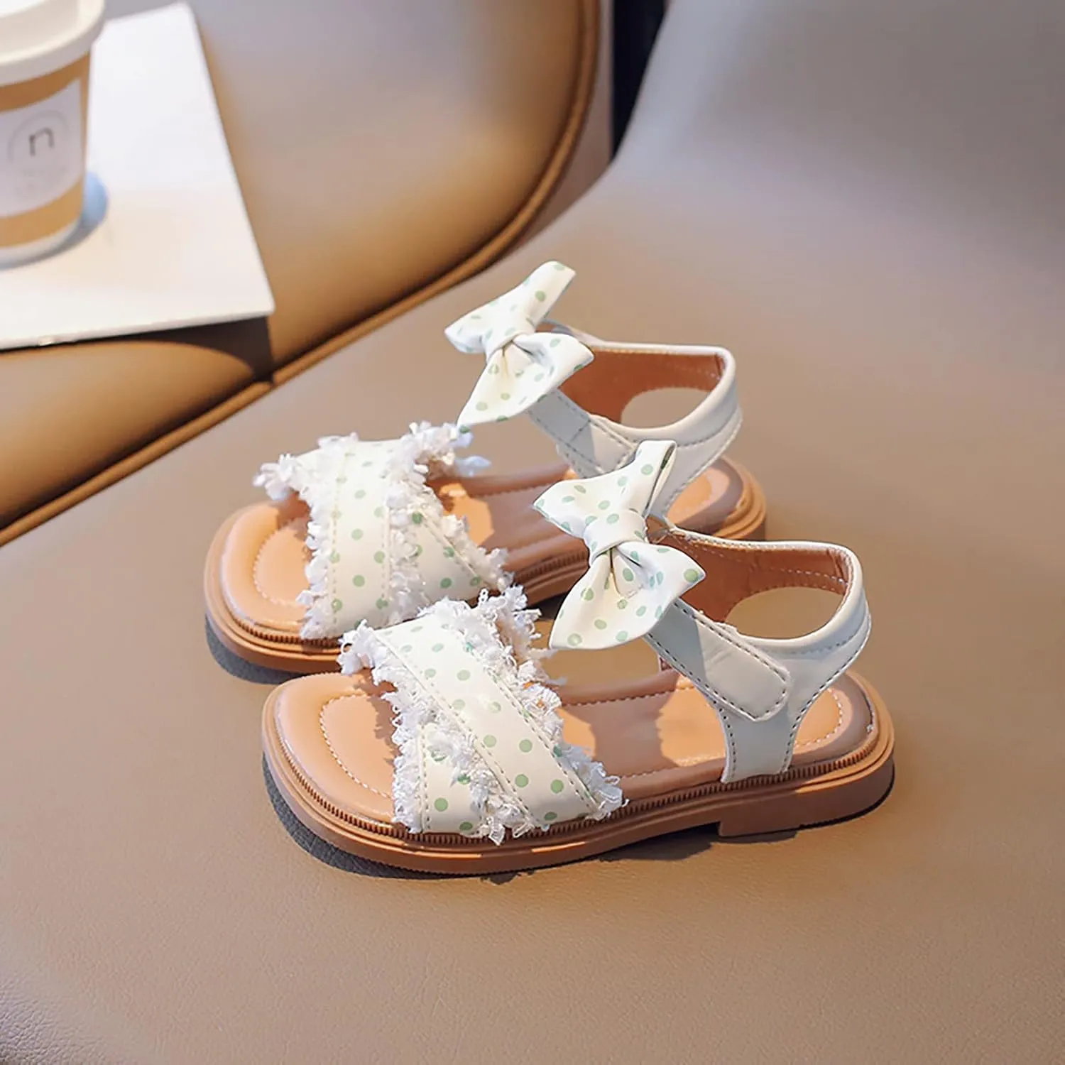 Girls' Sandals Summer Korean Edition Children's Shoes Girls' Bow Soft Sole Princess Shoes Baby Shoes Kids Cleats