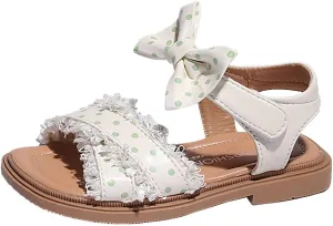 Girls' Sandals Summer Korean Edition Children's Shoes Girls' Bow Soft Sole Princess Shoes Baby Shoes Kids Cleats