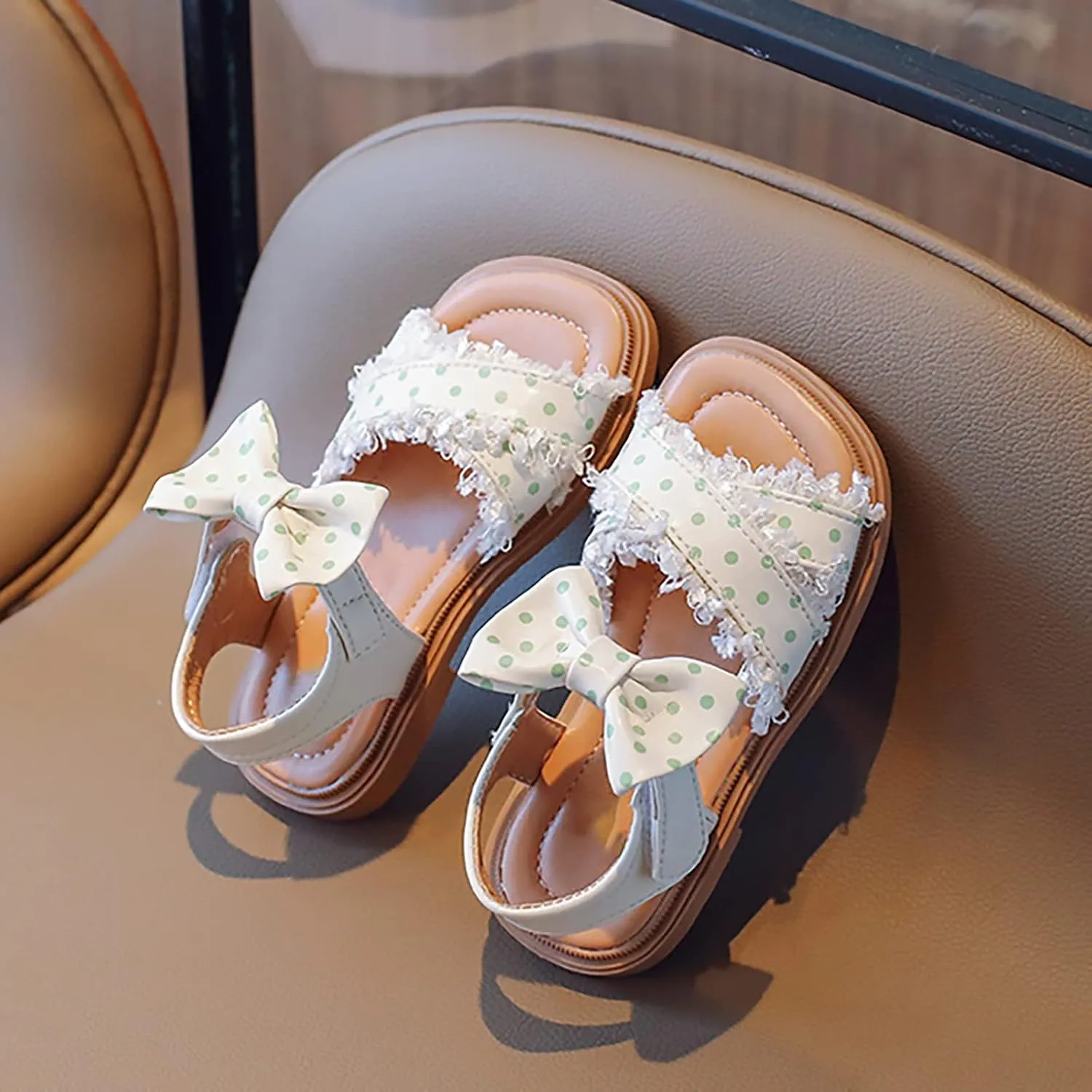 Girls' Sandals Summer Korean Edition Children's Shoes Girls' Bow Soft Sole Princess Shoes Baby Shoes Kids Cleats