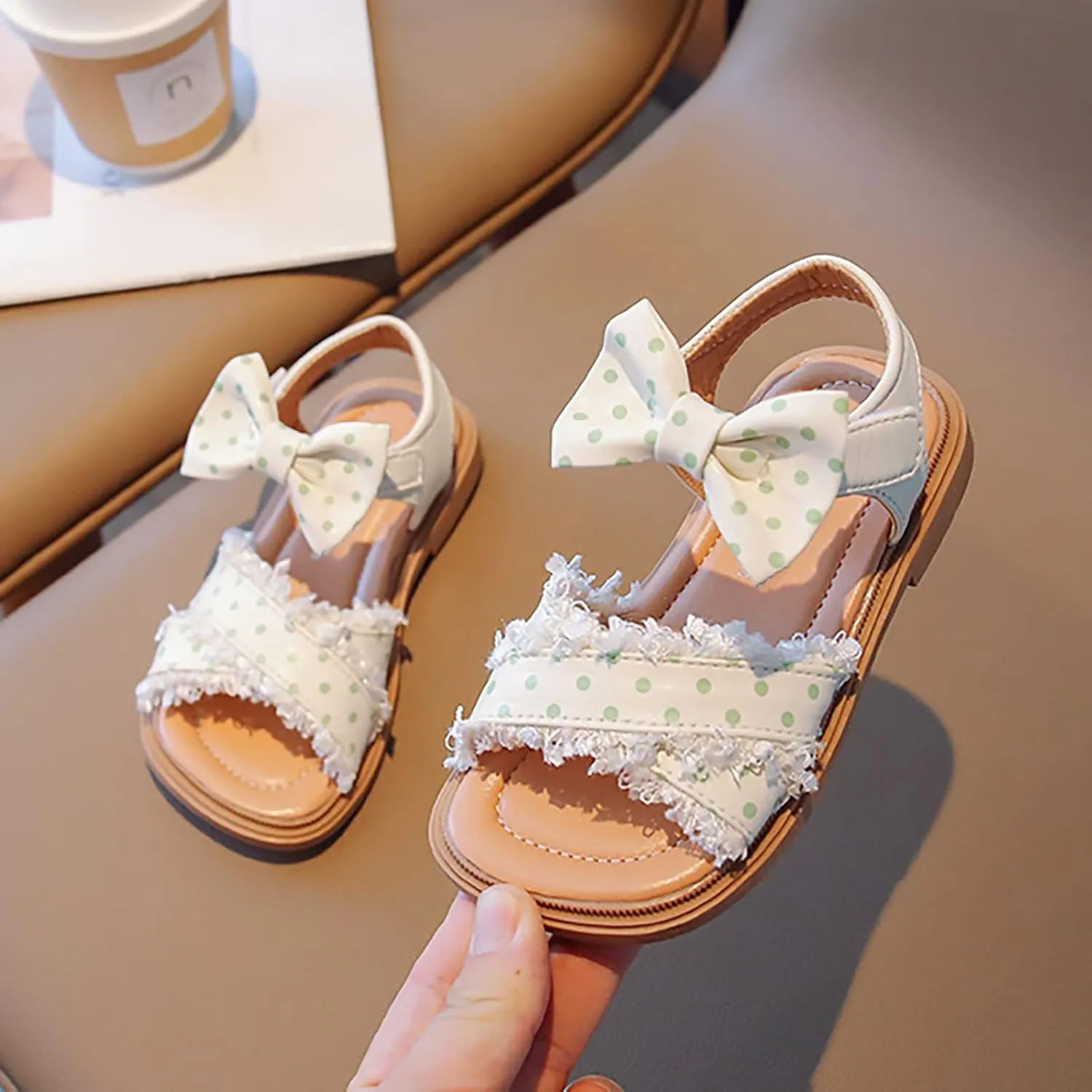 Girls' Sandals Summer Korean Edition Children's Shoes Girls' Bow Soft Sole Princess Shoes Baby Shoes Kids Cleats