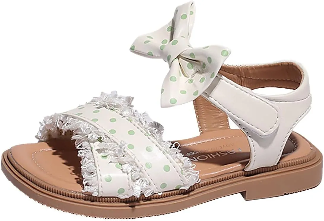 Girls' Sandals Summer Korean Edition Children's Shoes Girls' Bow Soft Sole Princess Shoes Baby Shoes Kids Cleats
