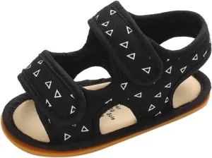 Girls Shoes Boys Baby Flat Rubber Walking Sole Prewalker Sandals Soft Non-Slip Baby Shoes Size 4 Toddler Girl Sandals