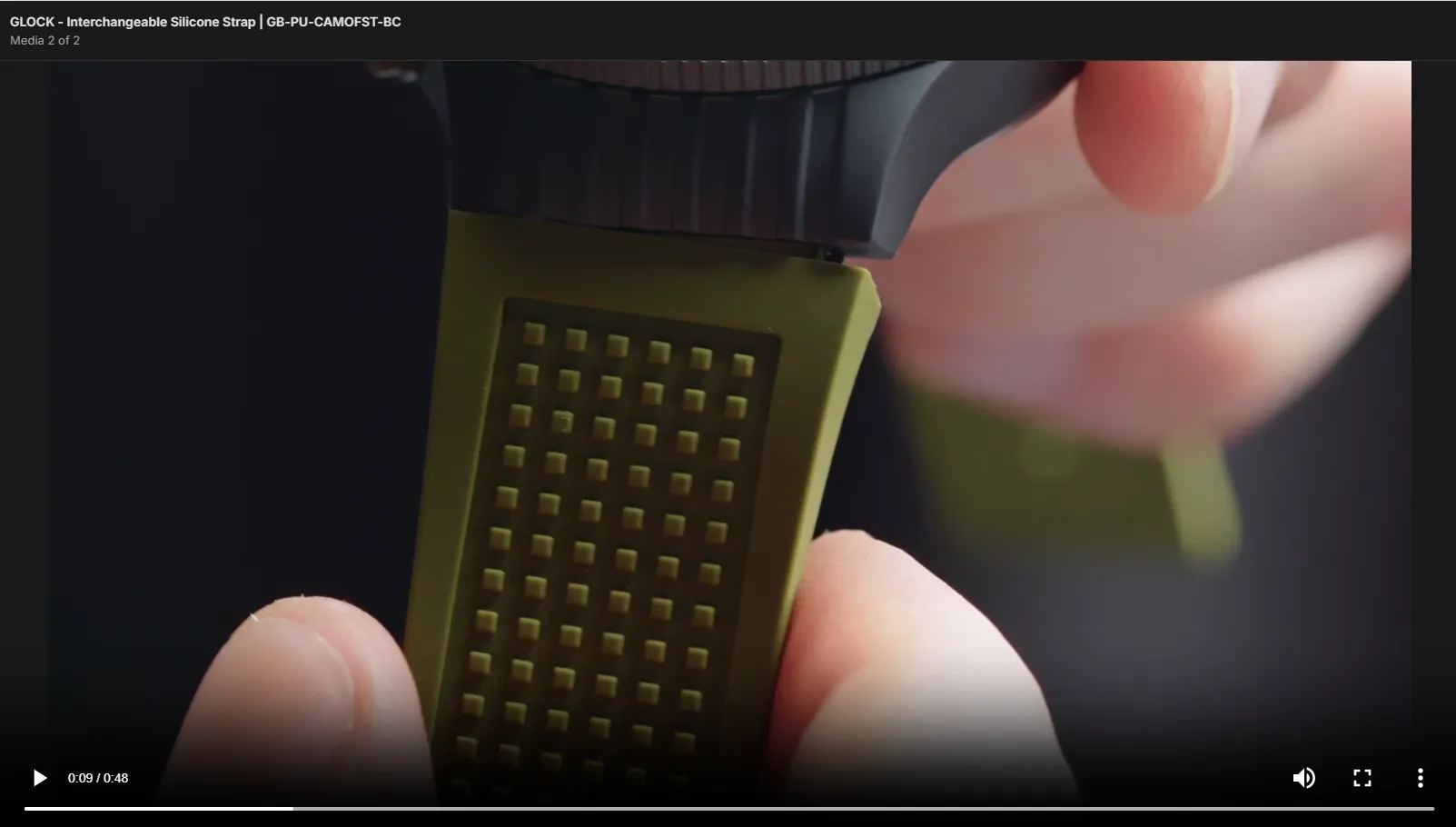 GLOCK - Interchangeable Silicone Strap | GB-PU-BLUERTF-SC
