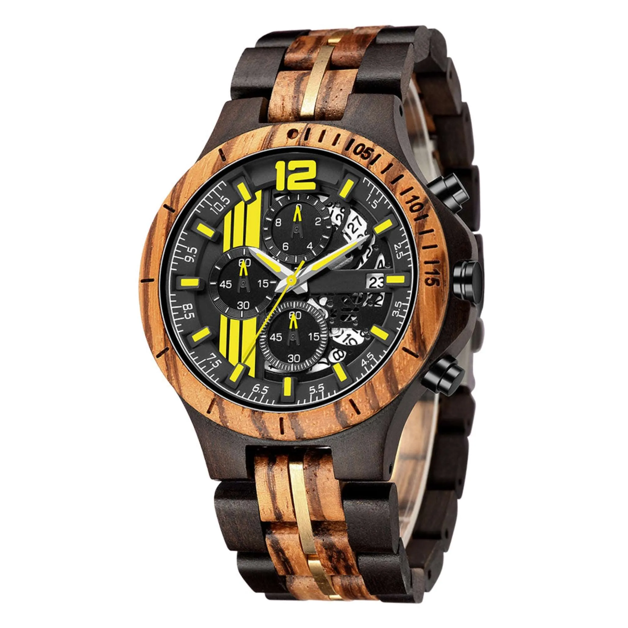 Hamburger - Ebony & Zebrawood Chronograph
