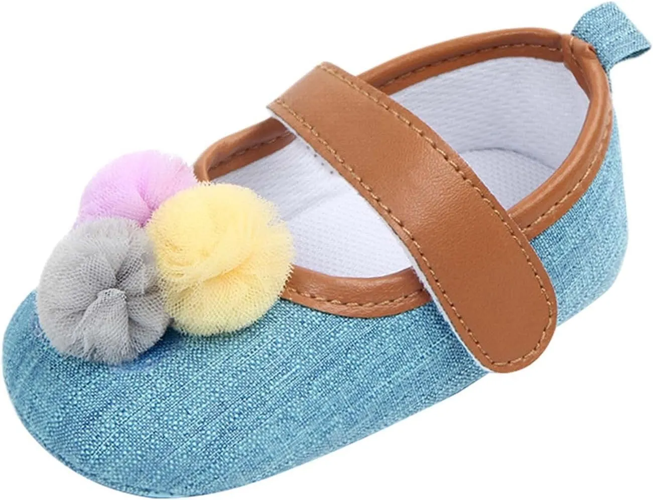 Infant Toddler Shoes Soft Sole Toddler Shoes Ball Hook Loop Breathable Princess Shoes Toddler Indoor Shoe