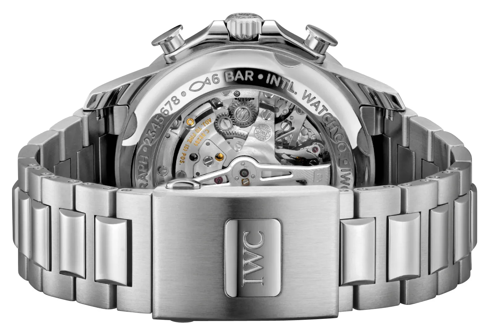 IWC Portugieser Yacht Club Automatic Flyback Chronograph Stainless Steel Blue Dial Date Mens Watch IW390701