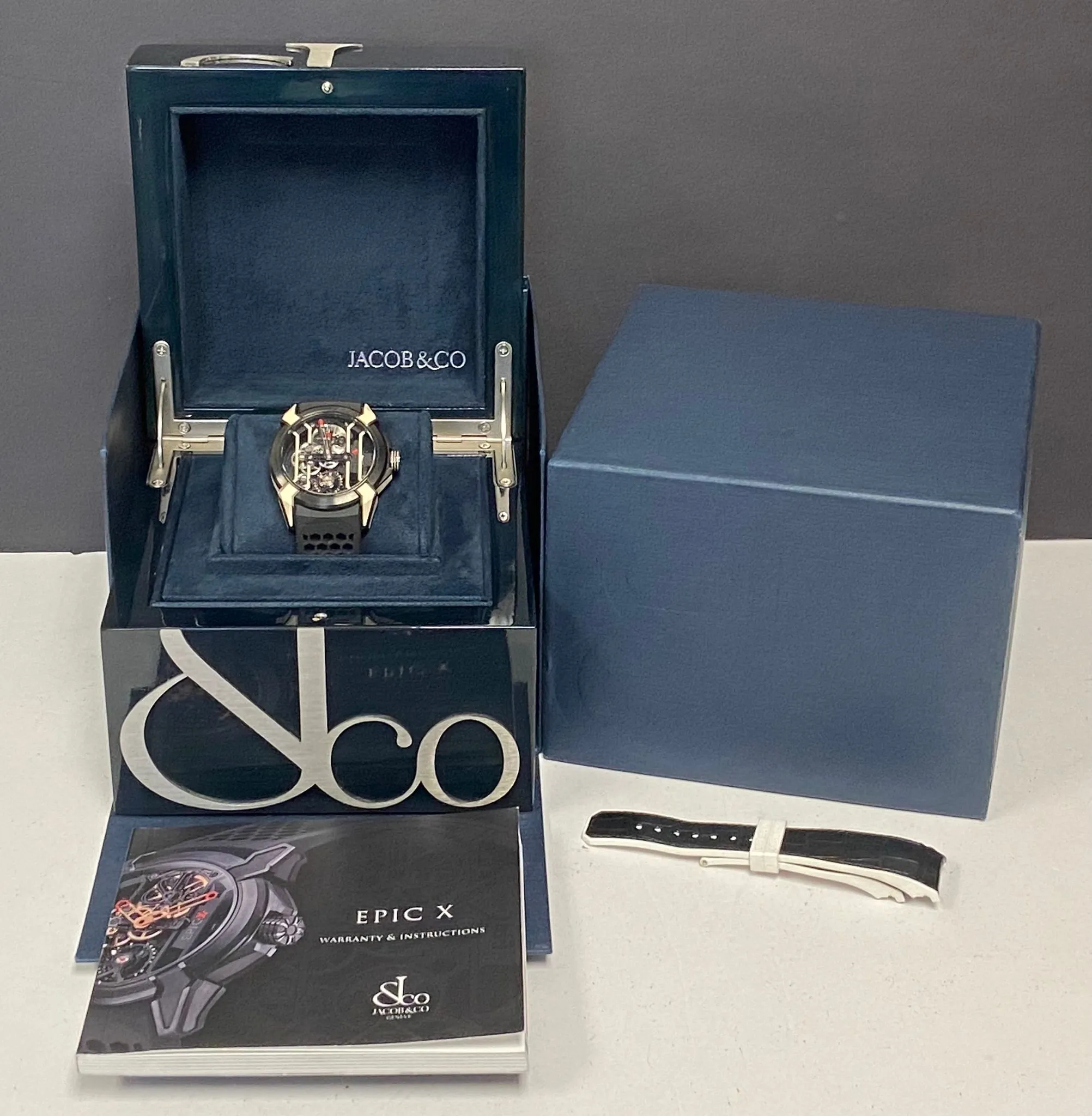 Jacob & Co Epic X Titanium 550.100.2 Skeleton Dial Manual wind Men's Watch