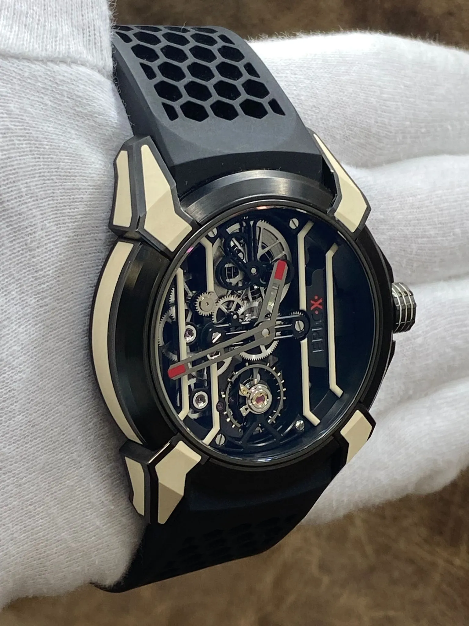 Jacob & Co Epic X Titanium 550.100.2 Skeleton Dial Manual wind Men's Watch
