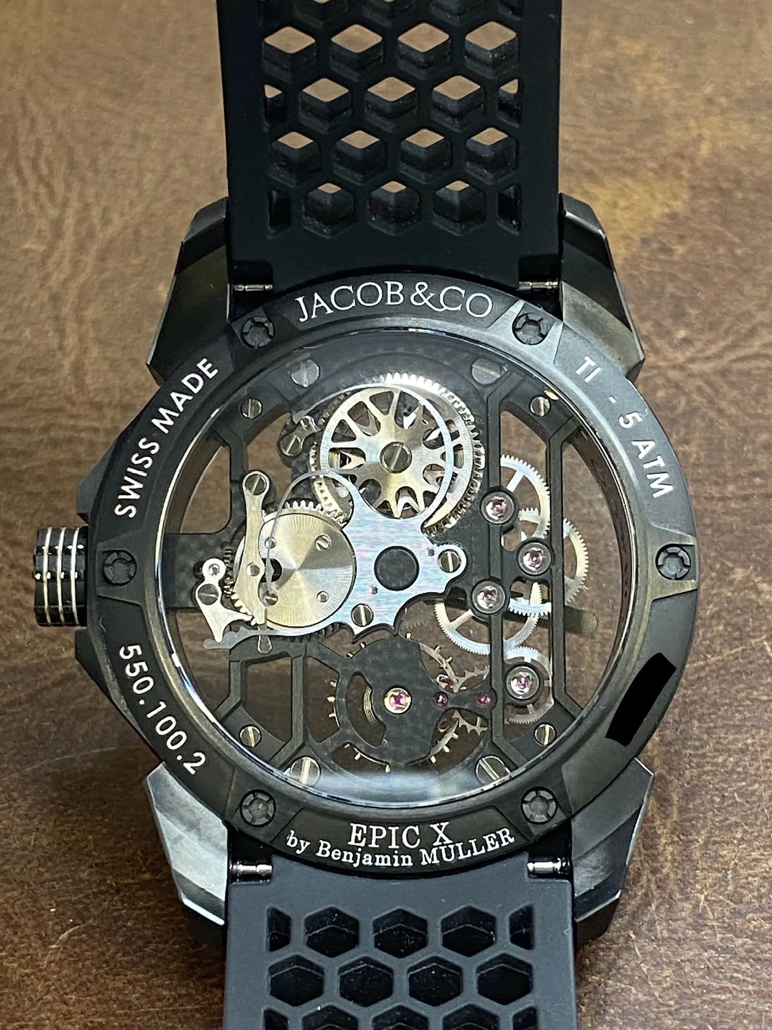 Jacob & Co Epic X Titanium 550.100.2 Skeleton Dial Manual wind Men's Watch