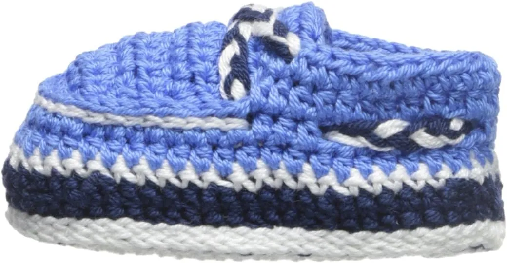 Jefferies Socks Baby-Boys Hand Crochet Deck Shoe Bootie