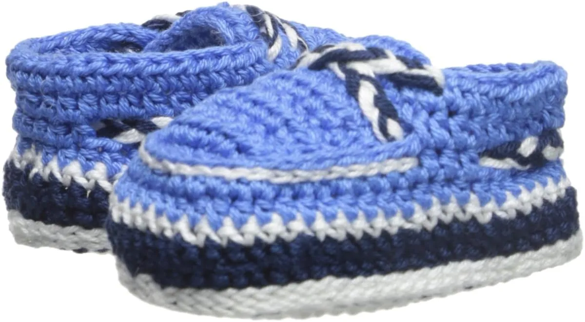 Jefferies Socks Baby-Boys Hand Crochet Deck Shoe Bootie